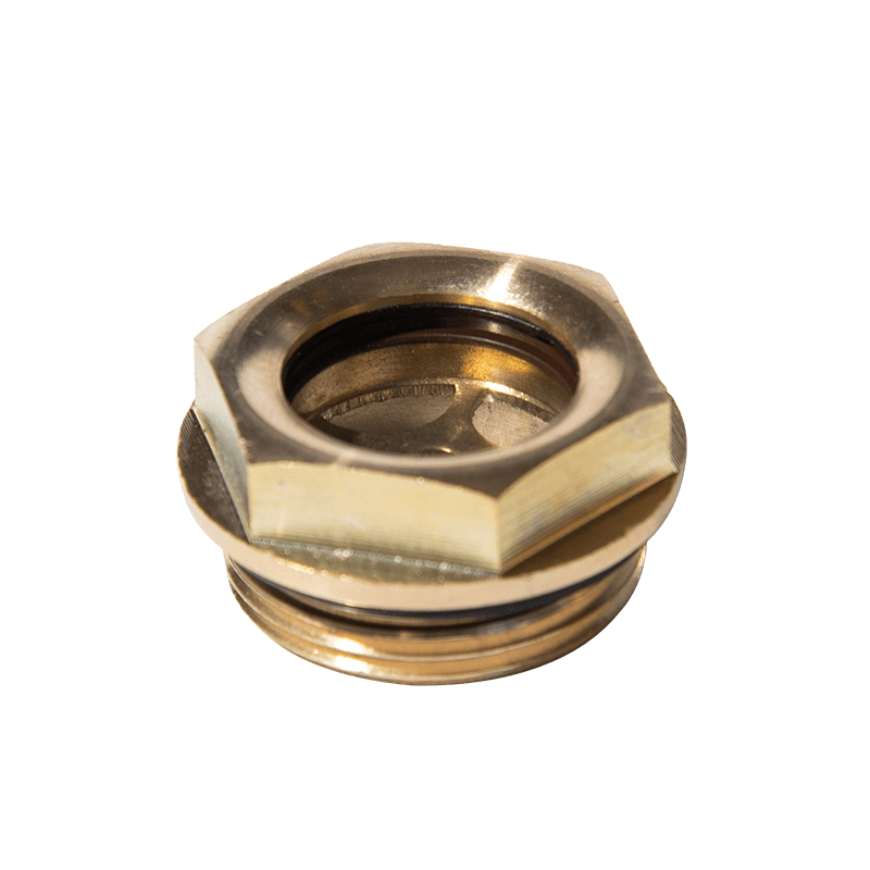 황동 오일 수준의 시력 유리