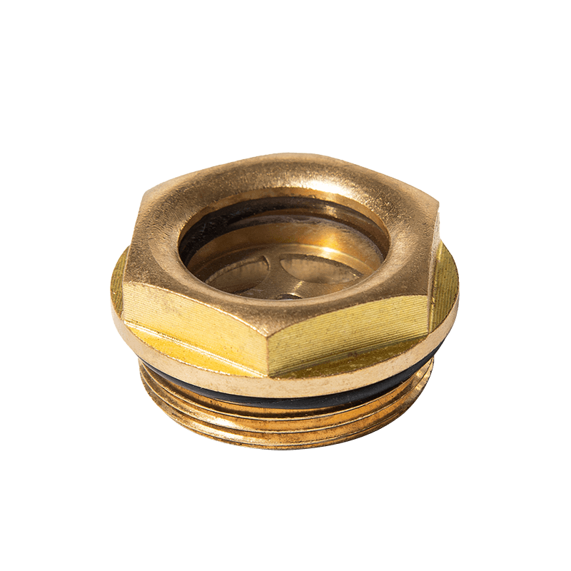 황동 오일 수준의 시력 유리