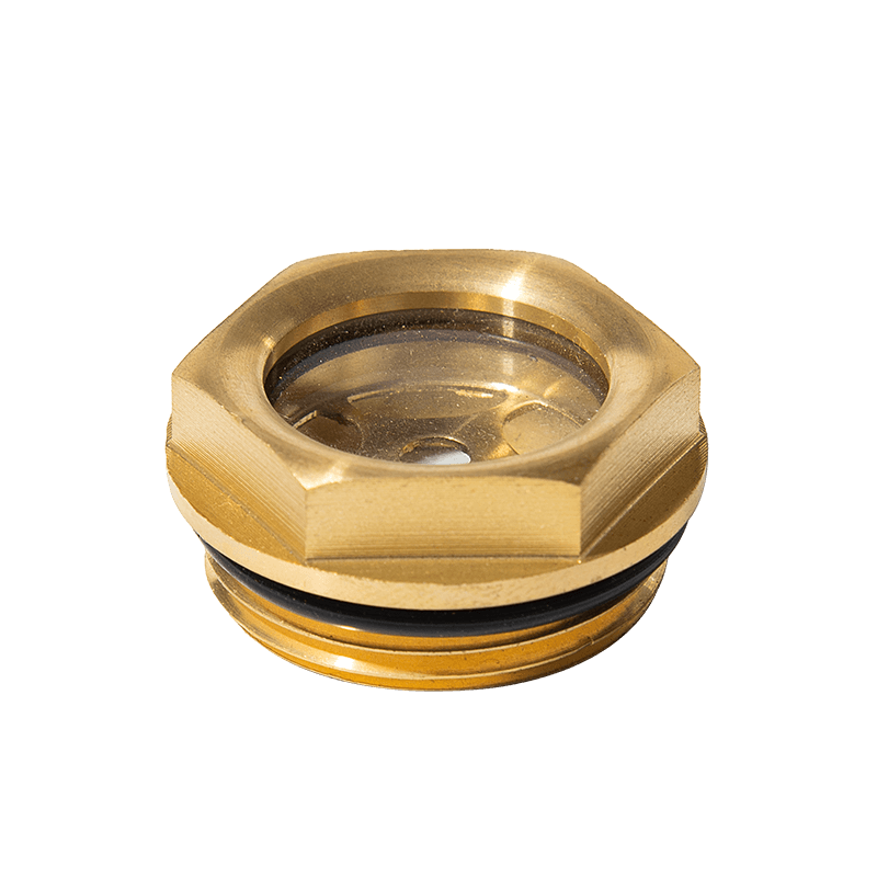 황동 오일 수준의 시력 유리