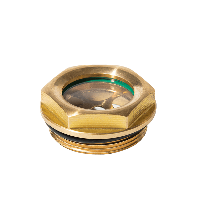 황동 오일 수준의 시력 유리