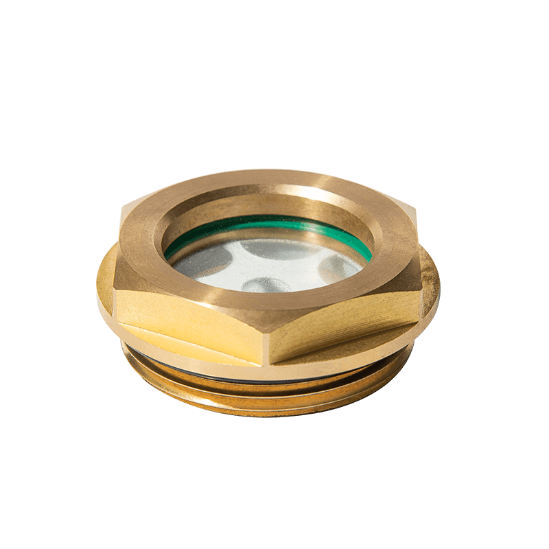 황동 오일 수준의 시력 유리